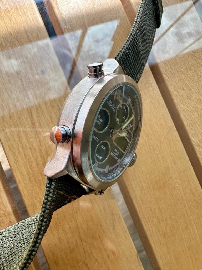 Ohsen Analog Dijital Nato Kayışı Kol Saati - 3