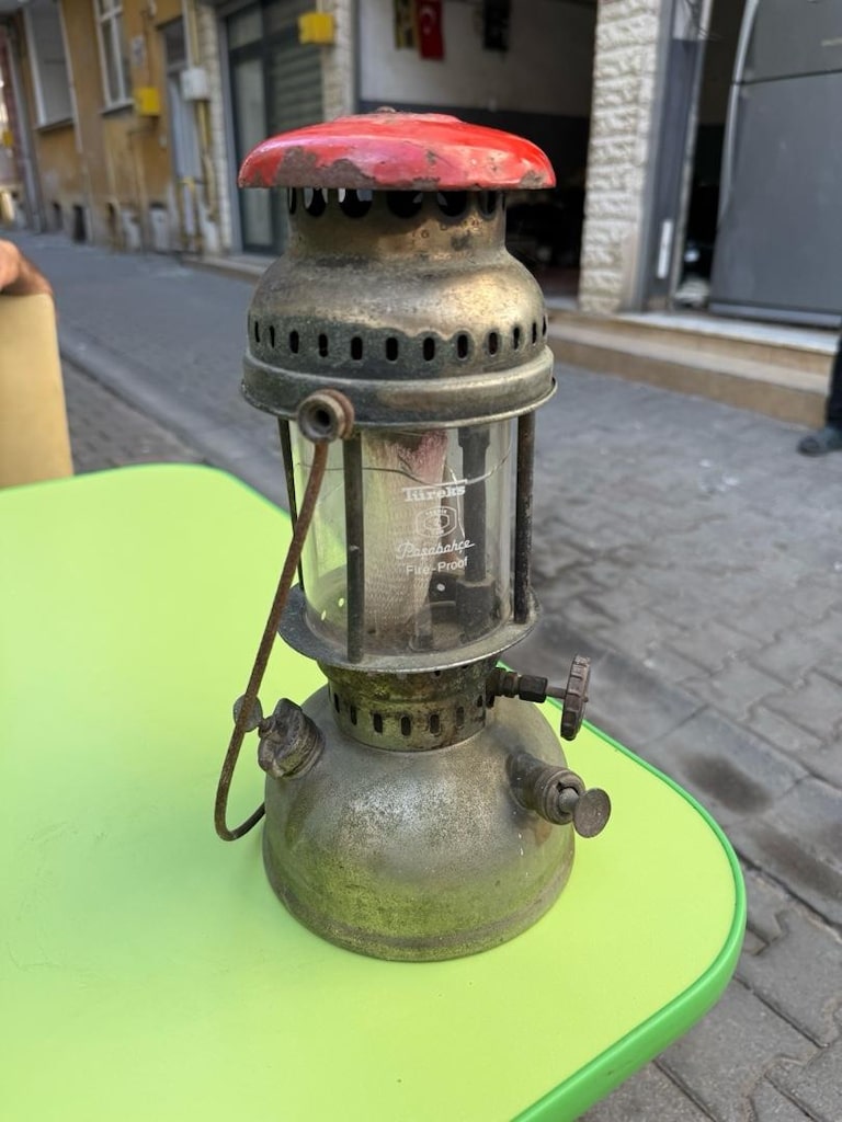Orijinal Optimus marka eski dönem gaz lambası lüküs fener - 2