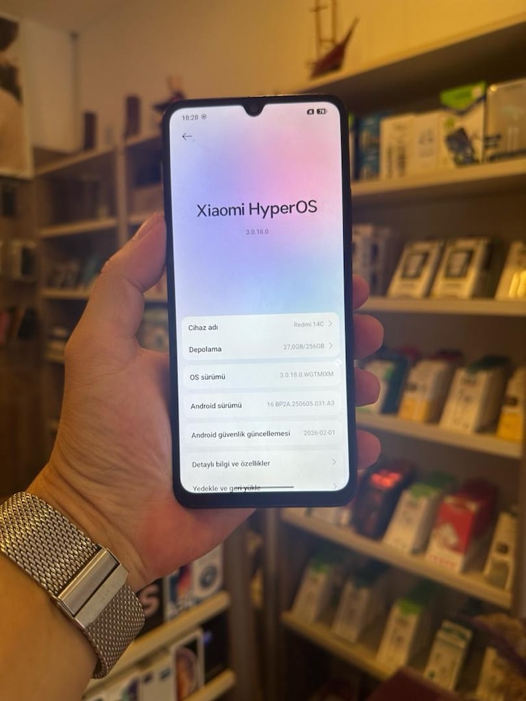 Redmi 14C 256/8 ram temiz kayıtlı hatasız değişensiz cihaz - 4