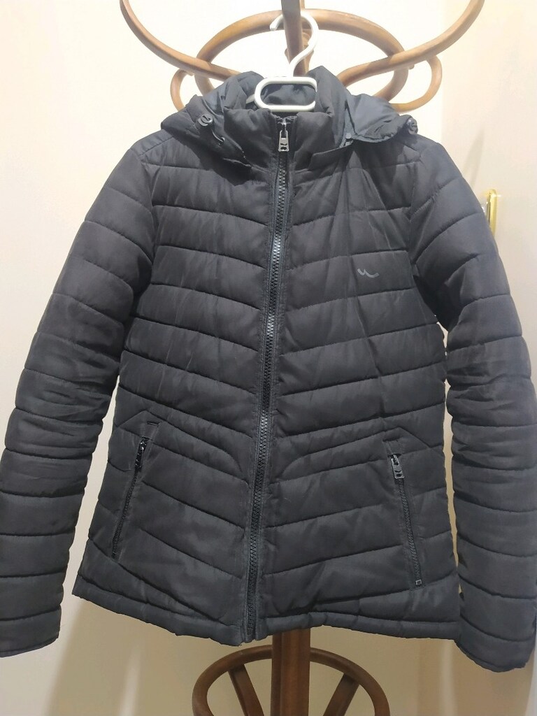kadın siyah şişme mont - 3