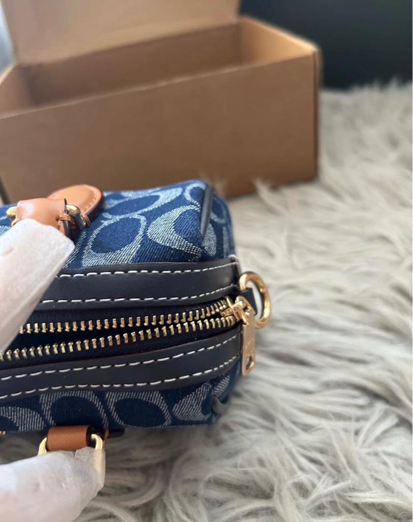 Coach Mini Rowan Crossbody Denim - 6