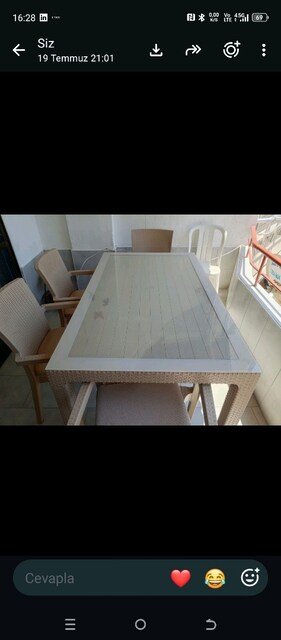 Novussi Marka Balkon-bahçe takımı camlı