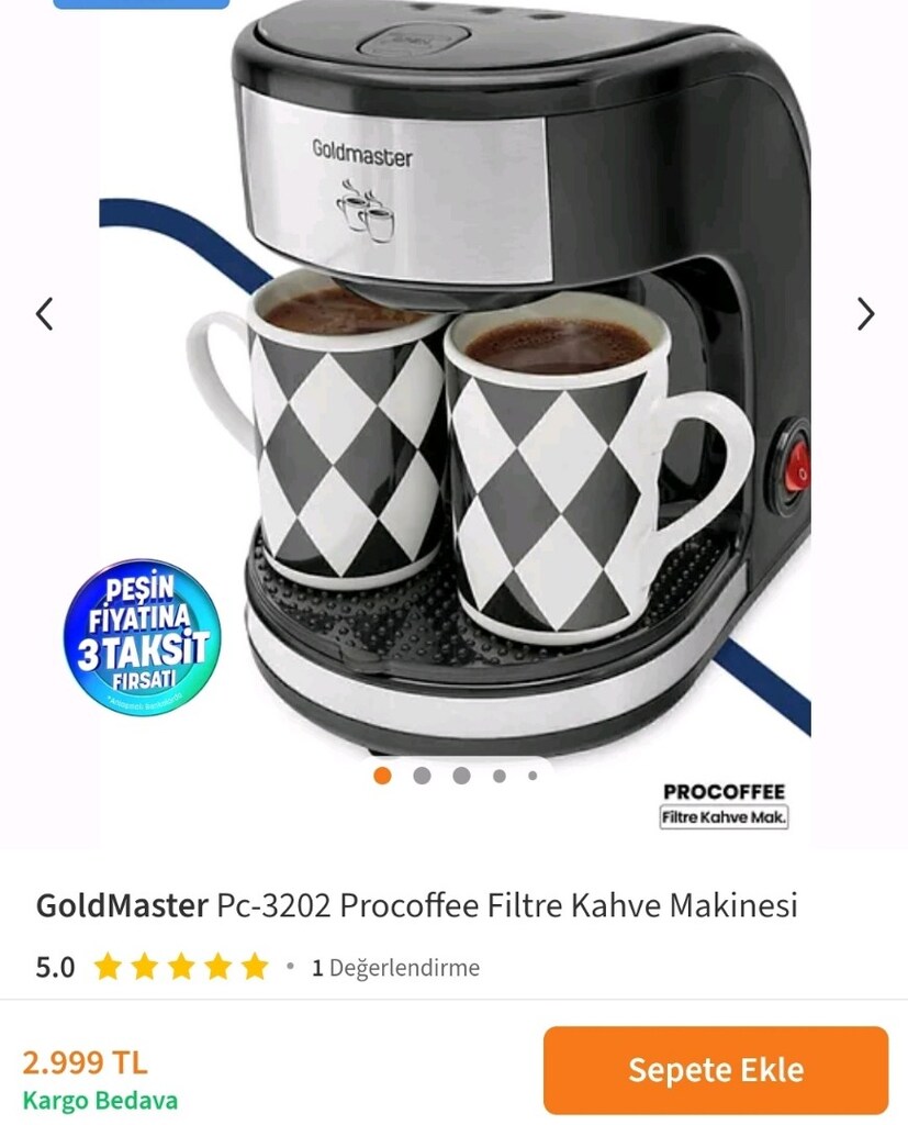 GoldMaster Pc-3202 Procoffee Filtre Kahve Makinesi. - 11