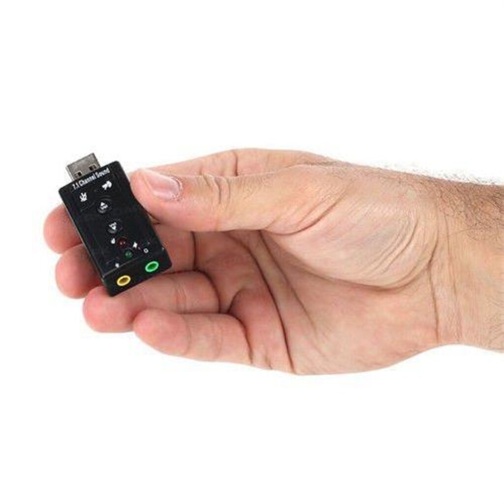 7.1 USB 3.5 mm Ses Kartı Mikrofon Kulaklık Harici - 7