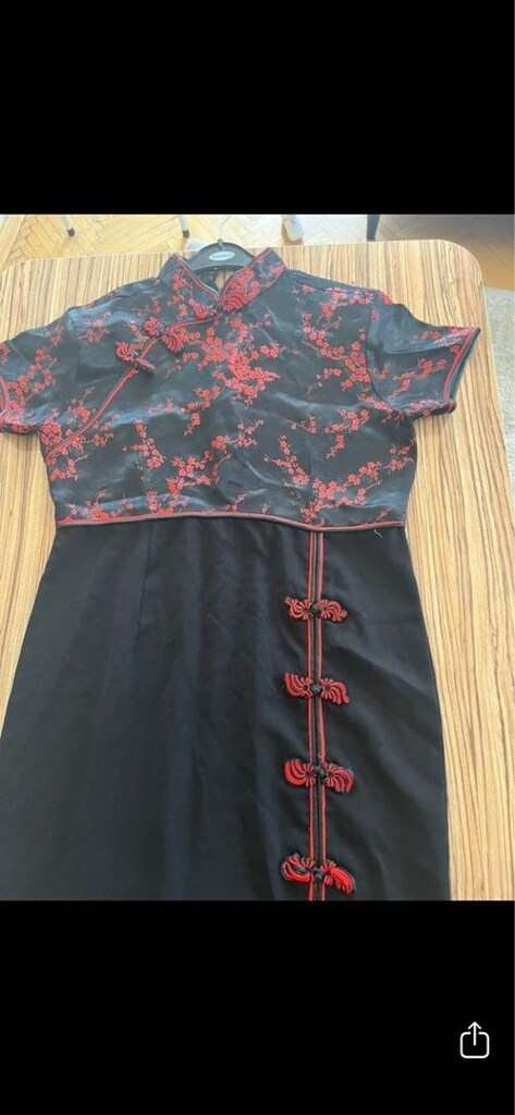 Çin Japon geleneksel cheongsam kimono elbise - 4