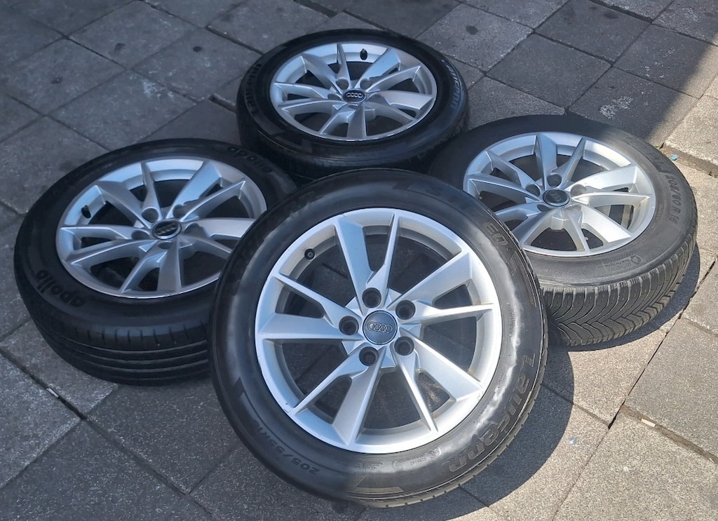 205 55 16 ORJİNAL AUDİ JANT LASTİK TAKIMI AUDİ CADDY JETTA GOLF AUDİ - 5