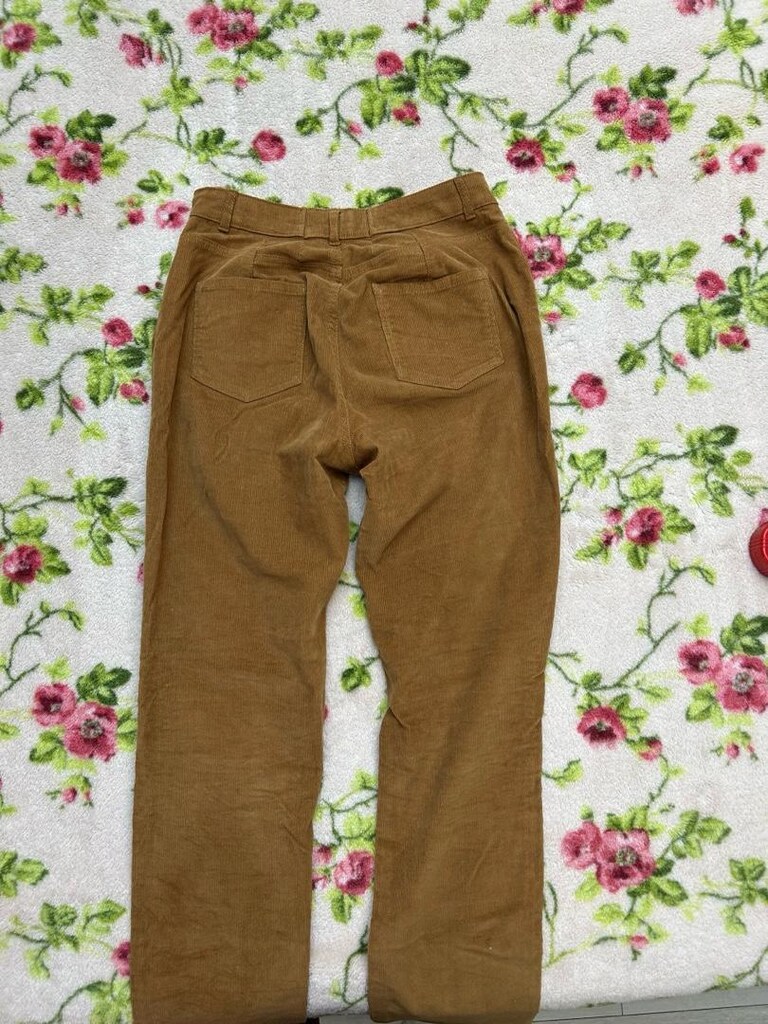 Xl beden kadın kadıfe pantolonu düz paça - 2
