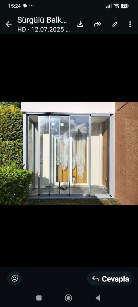 Sürgülü Isıcamlı Cam Balkon