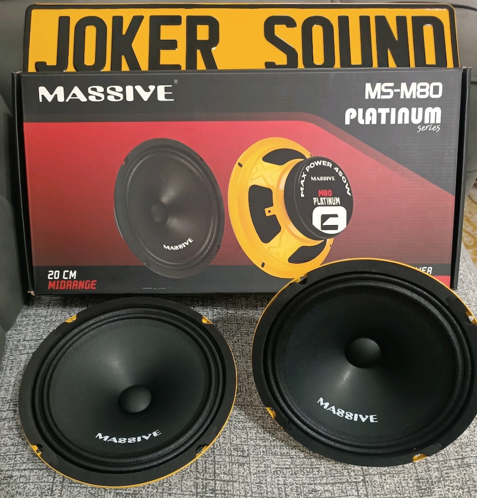 MASSİVE M80 PLATİNUM 20 CM 175 RMS 450 WATT SIFIR ÜRÜN KAPALI KUTU - 3