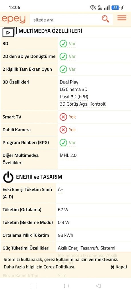 LG 49 LB620 V LED TV - 10