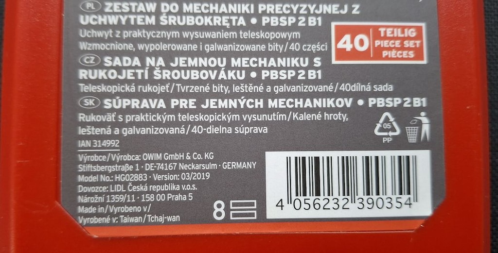 Powerfix Profi Mini Alet Seti 40 Parça – Hassas Tornavida Seti - 7