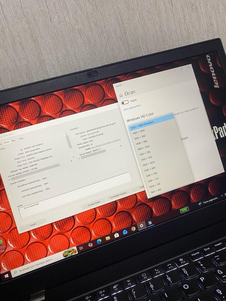 LENOVO-i5 10.NESİL THİNKPAD-8GB DDR4-240m2 Nvme-BATARYALI-LAPTOP - 5