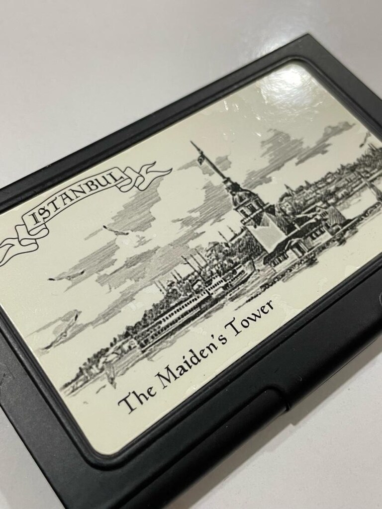 Metal gravür desenli kartvizitlik - 2