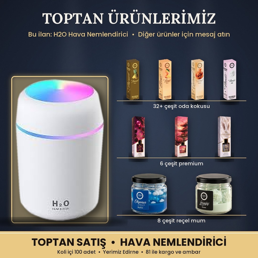 ÇİDO MİRİS H2O HUMIDIFIER LED IŞIKLI - TOPTAN - 3