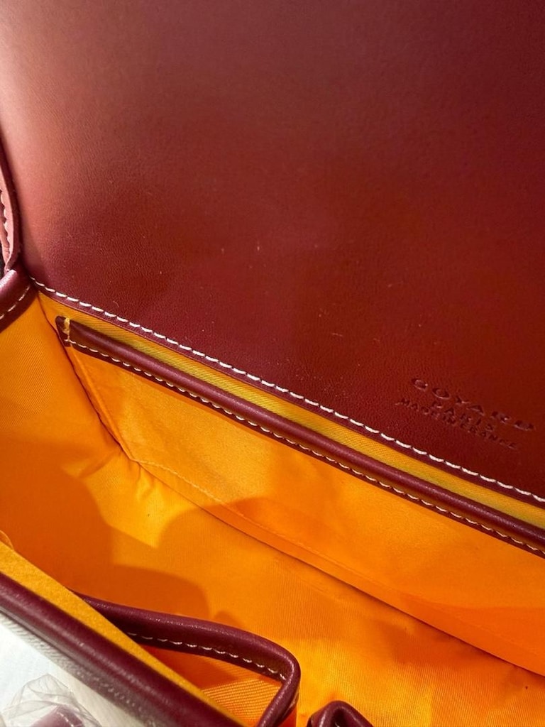 Goyard Bordo Çapraz Askılı Kadın Çantası - 7
