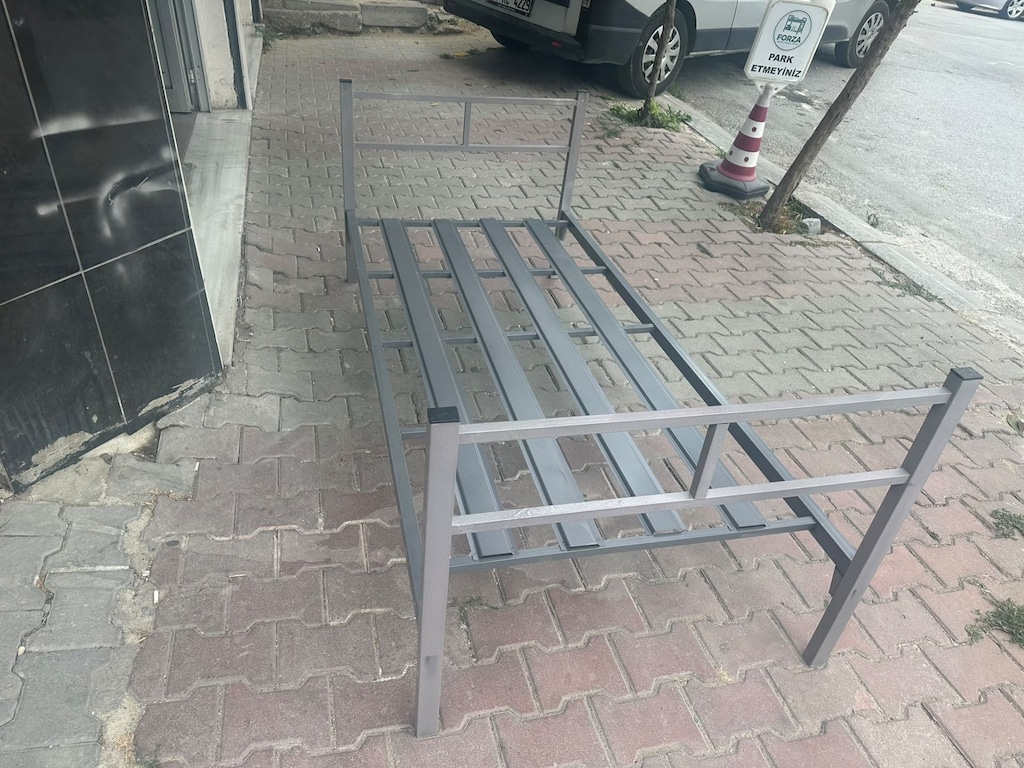 IMALLATAN TEK KISILIK YATAKLI KARYOLA SIFIR URUN - 5