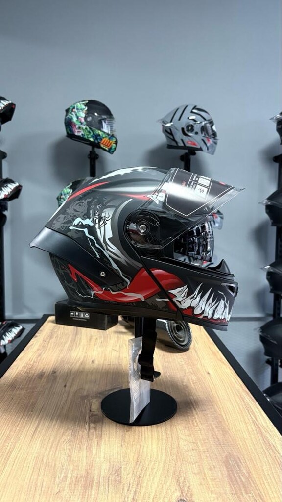 Çene açılır motor kaskı - 3