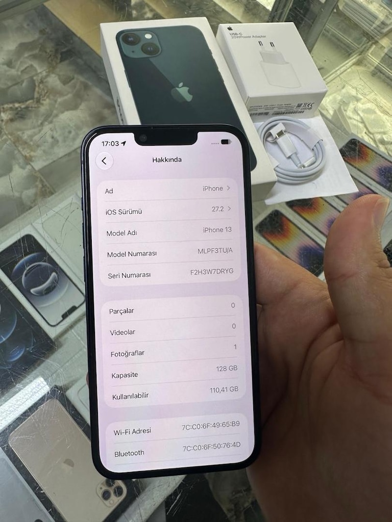 MÜHENDİSCELL’DEN YURTİÇİ İPHONE 13 128 GB HATASIZ PİL %87 - 3