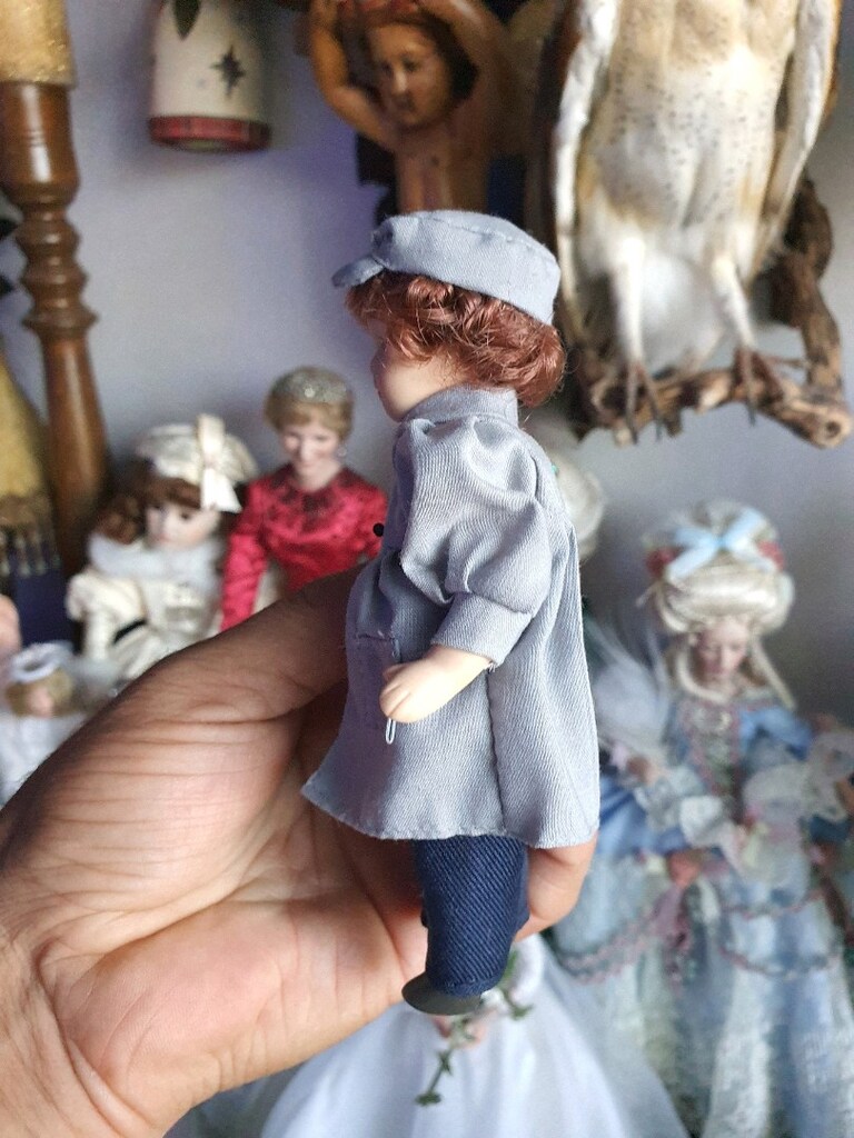 minik porselen bebek biscuit vintage - 3