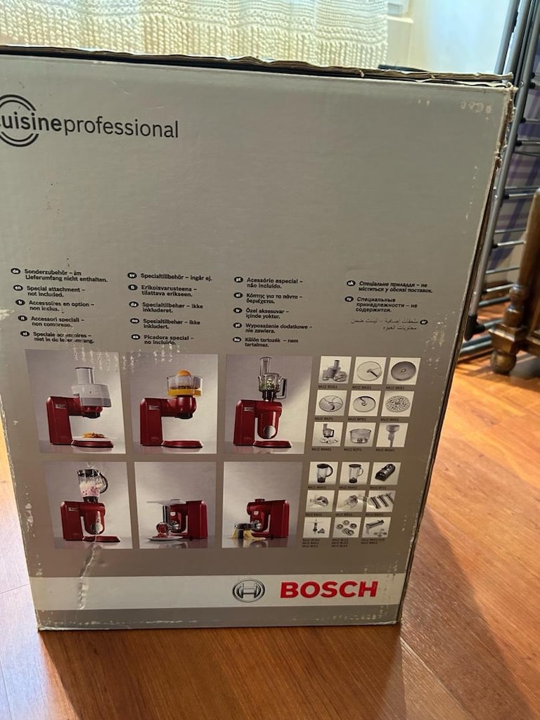 Sıfır açılmamış kutuda BOSCH MUM86 Professional 1600Watt Mutfak Şefi - 4