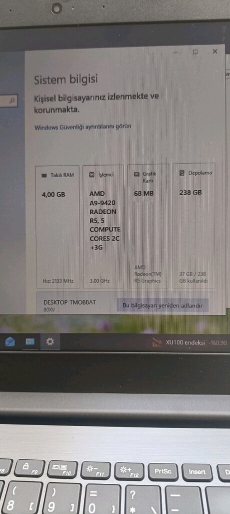 LENOVO İDEAPAD 320 4 GB RAM 240 GB SSD - 10