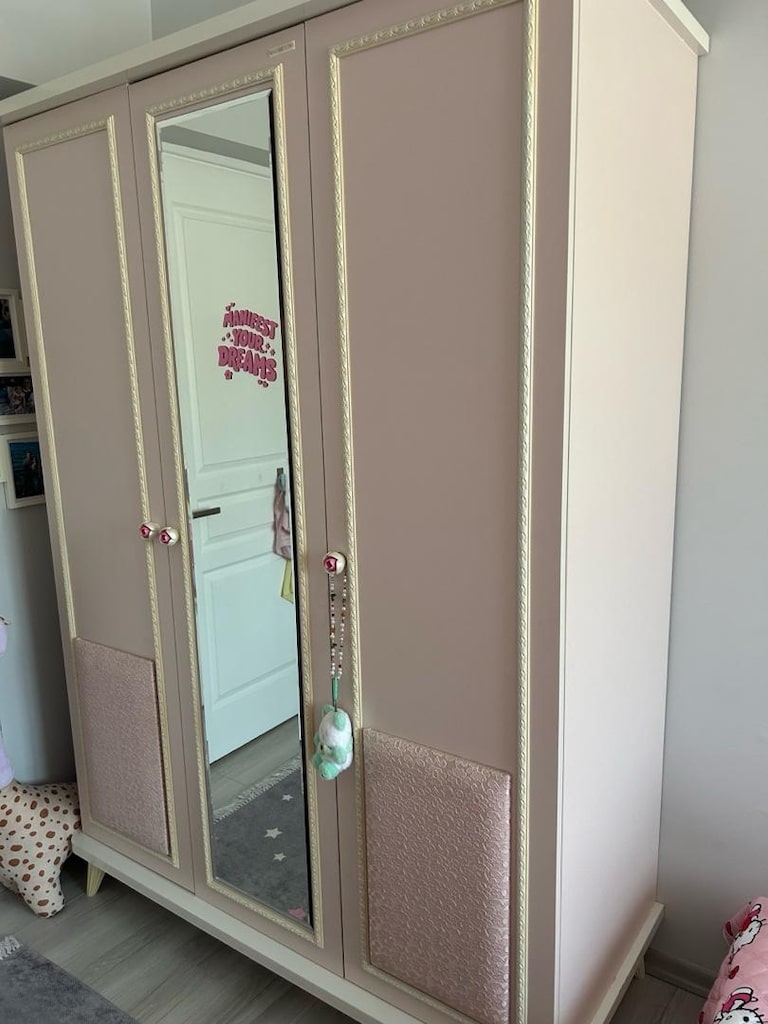 alfemo kız çocuk gardrop ve karyola takımı - 6