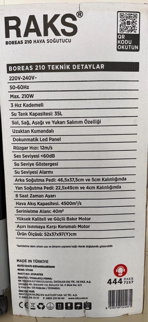 Raks Hava Soğutucu - 2