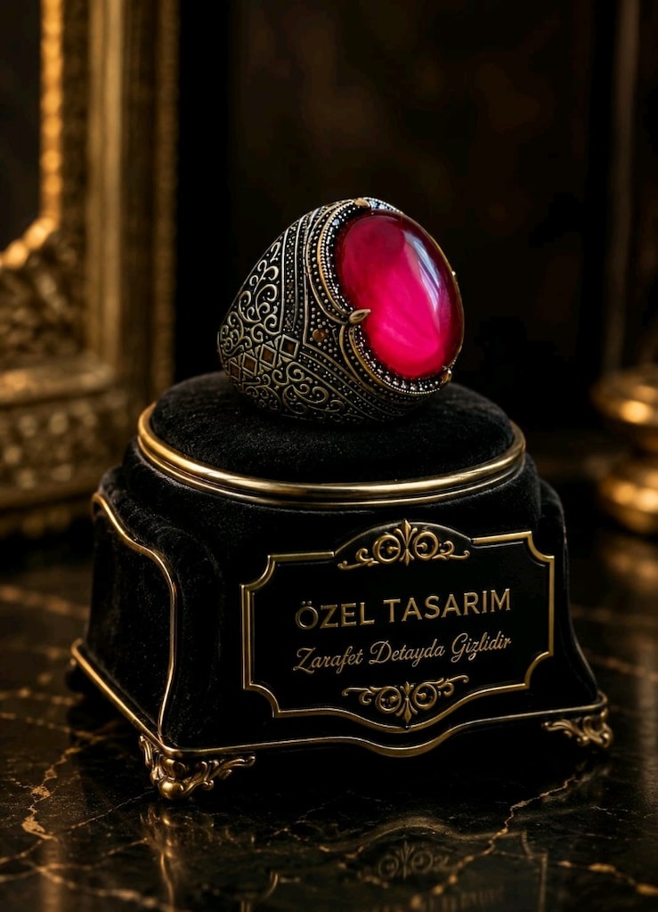 925 Ayar Zirkon Taşlı Gümüş Yüzük - 6
