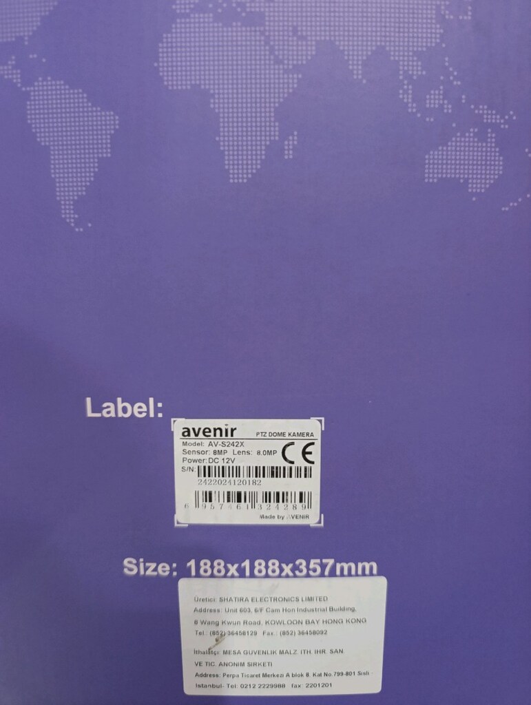Avenir AV-S242X 8MP 42X Zoom Çift Lens Profesyonel Güvenlik Kamerası - 3