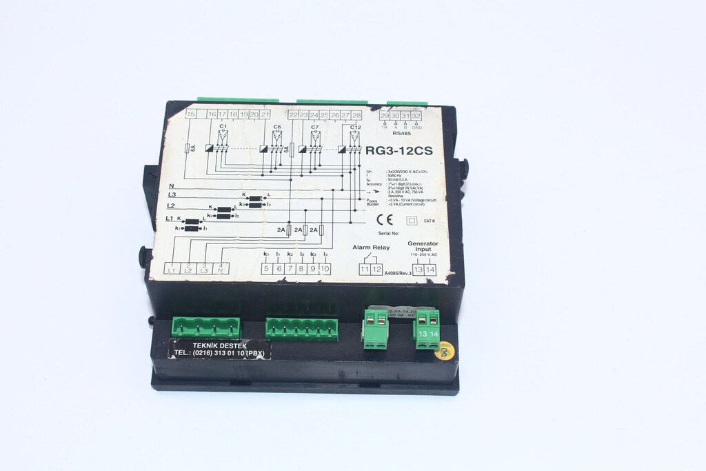 Entes RG3-12CS 144x144 220Vac Reaktif Güç Kontrol Rölesi M0942 - 2