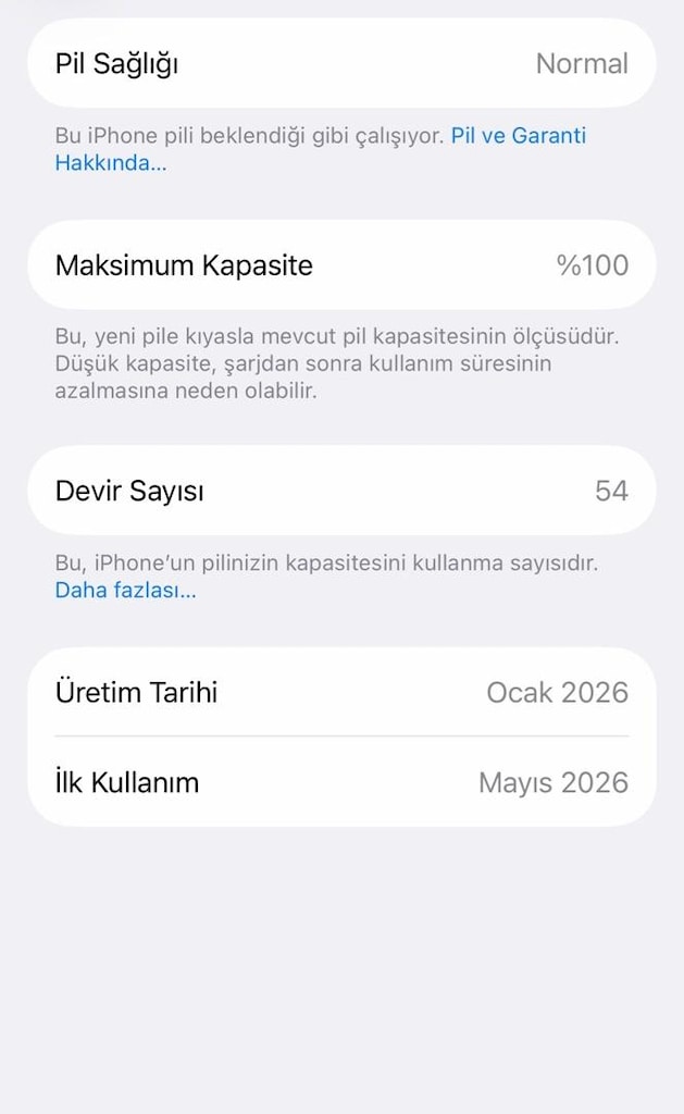 2Aylık İPHONE17PRO TR CİHAZI 100/100 - 5