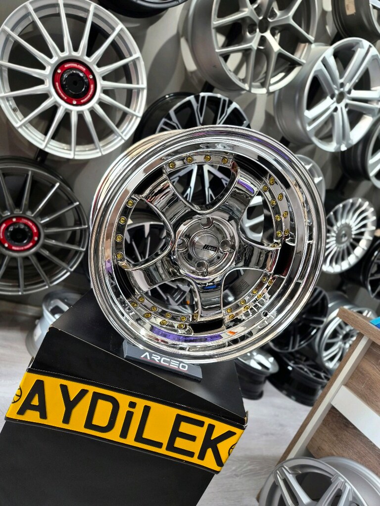 17 İNÇ SSR KROM JANT ÖN 7.5J ARKA 9J GOLD DETAYLAR 4×100 BİJON ÇAPINDA - 7