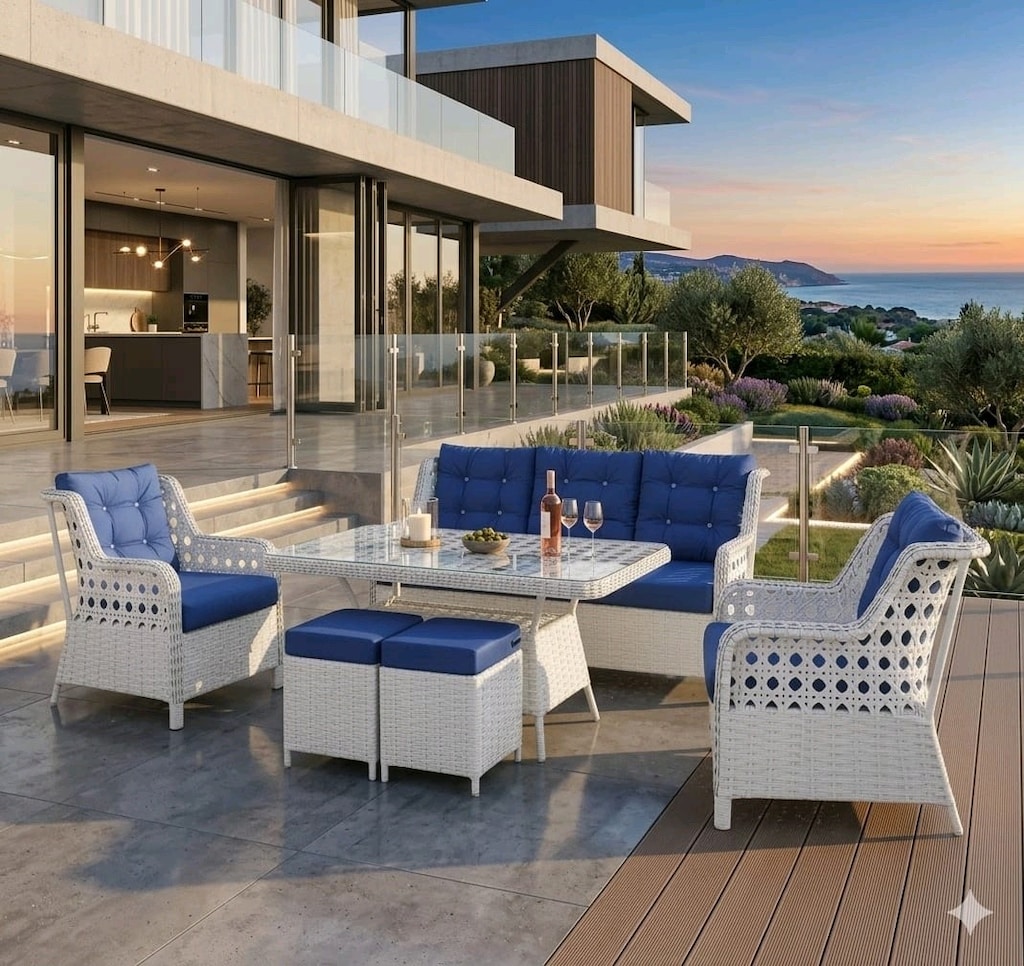 bahçe balkon mobilyasi, rattan koltuk takımı - 4