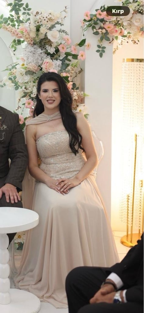 Nişan Elbisesi-Couture Taşlı ve Pelerinli-Nişanlık-Abiye-DüğünSöz - 3