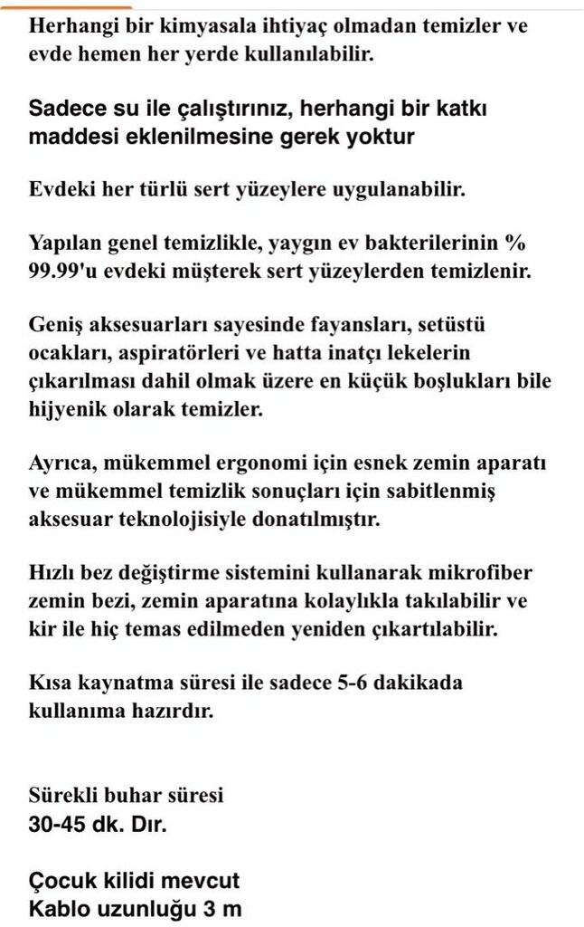 Çok fonksiyonlu buharlı temizlik makinesi - 8