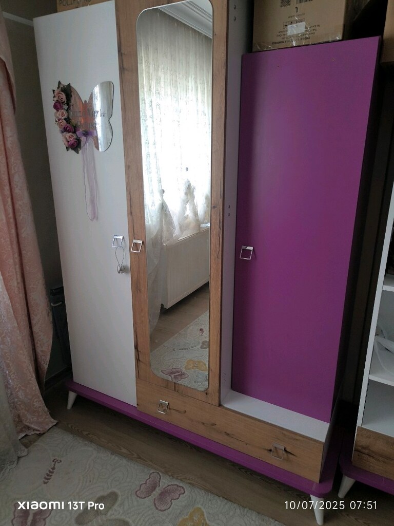 çocuk genç odası yatak başlık gardrop dolap raf çekmece - 4