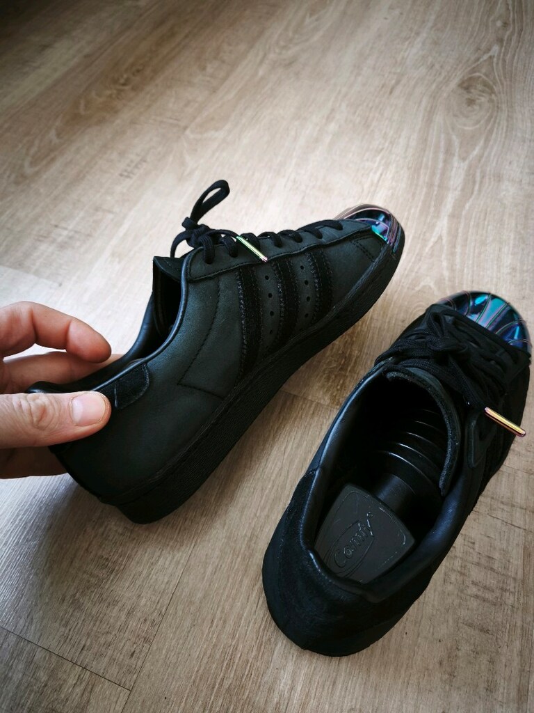 Orjinal sıfırdan farksız Adidas süperstar metal Toe nubuk deri 38.5 - 6