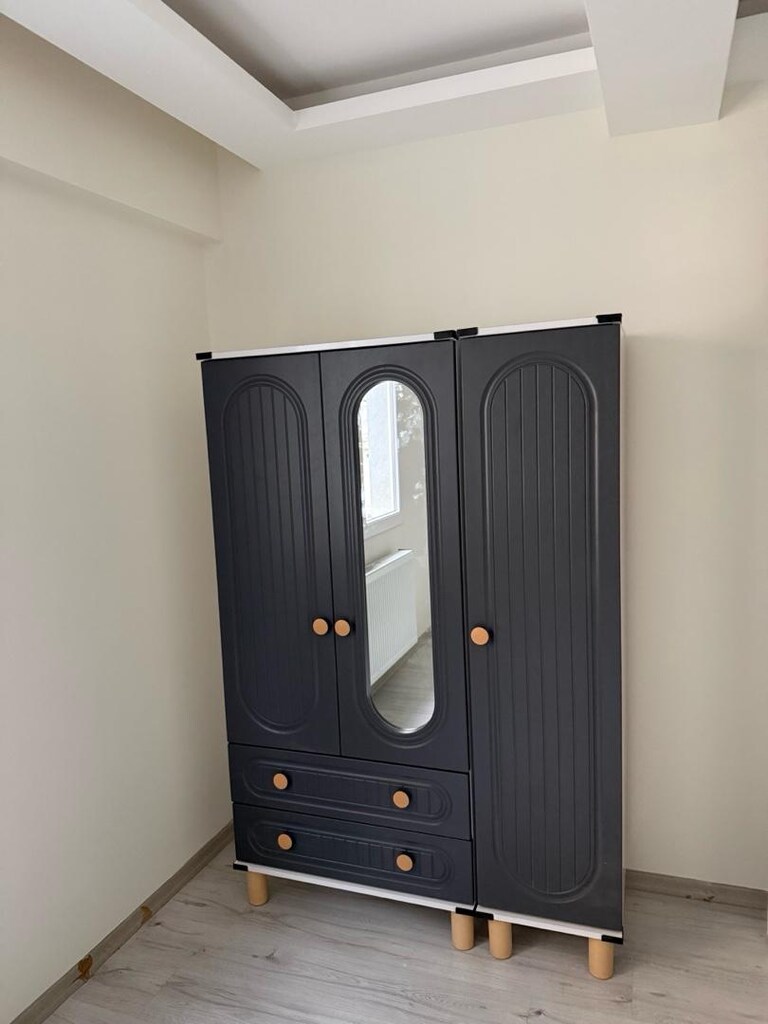 üç kapaklı elbise dolabı sıfır - 2