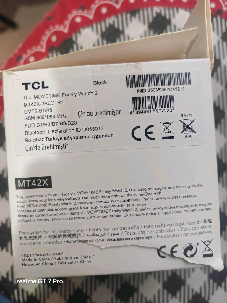 Akıllı Saat Siyah sari TCL MT42X Movetime Family Watch 2 - 4