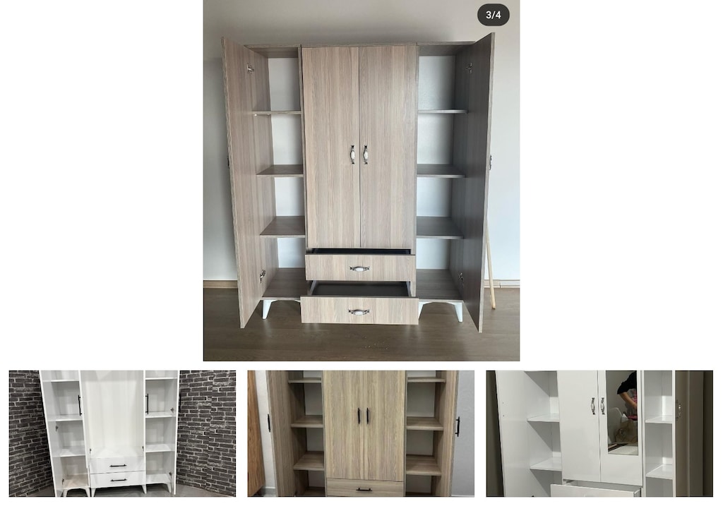4 kapaklı elbise dolabı dbszuruhxe - 4