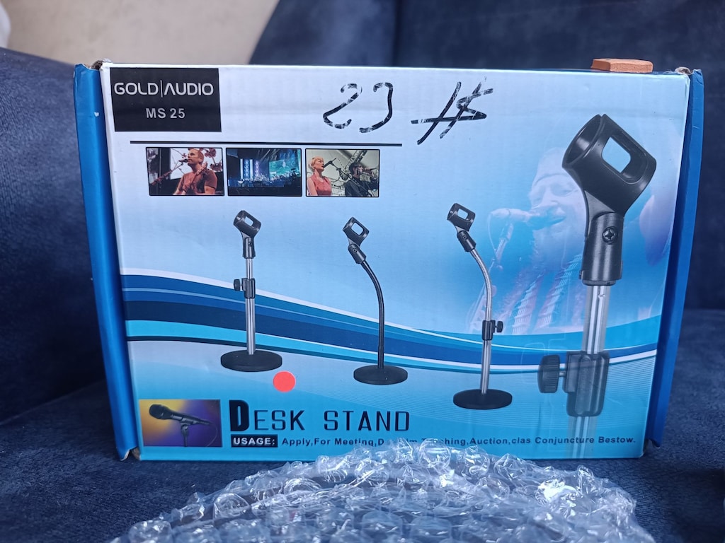 Gold Audio Krom Masa Tipi Mikrofon Sehpası (MS-25) - 3