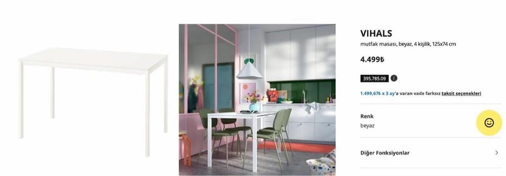 IKEA VIHALS Yemek Masası Takımı - 8
