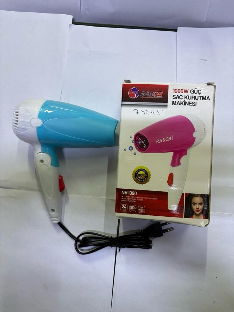 Ranchi 1000W Seyahat Tipi Katlanabilir Saç Kurutma Makinesi | Hafif - 2