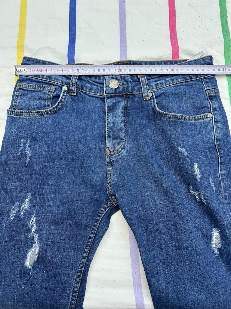 34 n.erkek jeans pantolon mavi renk - 2
