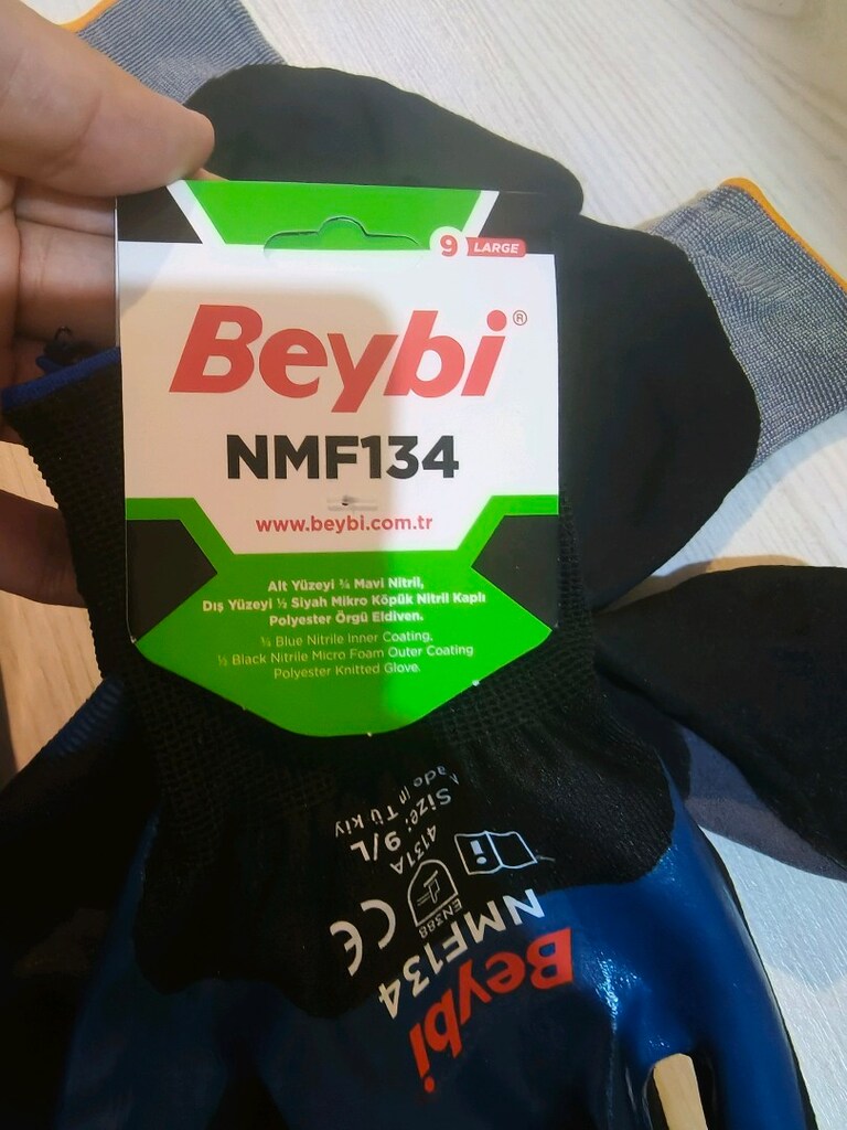 beybi nmf134 iş eldiveni 9 numara uvex mark a8 numara - 5