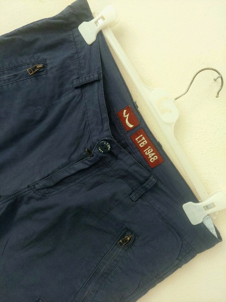 LTB 1948 bol cep çivit mavi kargo şort - 4