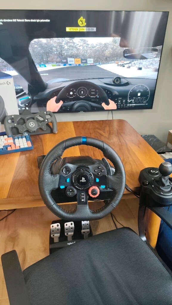 Logitech g29 direksiyon seti full set kutulu tertemiz - 5