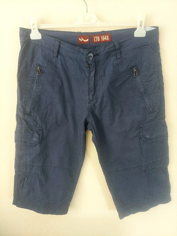 LTB 1948 bol cep çivit mavi kargo şort - 3