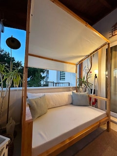 Gölgelikli Bahçe Yatağı-Gölgelikli Daybed-Gölgelikli Bahçe Koltuğu - 3