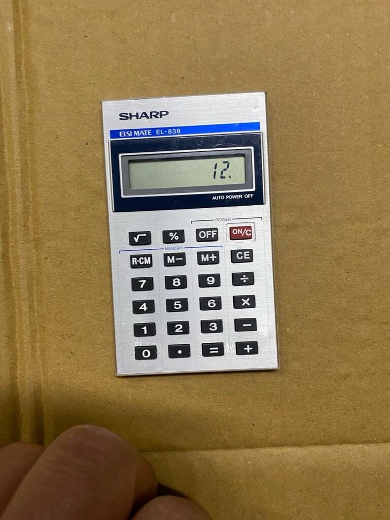 Vintage Sharp EL-838 ELSI Mate Japon Hesap Makinesi – Çalışır Durumda - 3